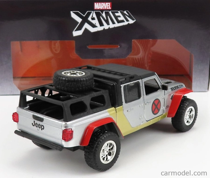 Jada Jeep Gladiator Pick-up 2021 - With X-men Figure 1:32 Silver