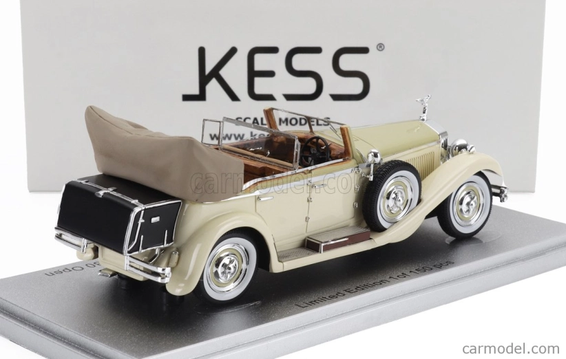 Kess-model Isotta fraschini Tipo 8a Ss Castagna Ch.1651 Cabriolet Open 1930 1:43 Beige