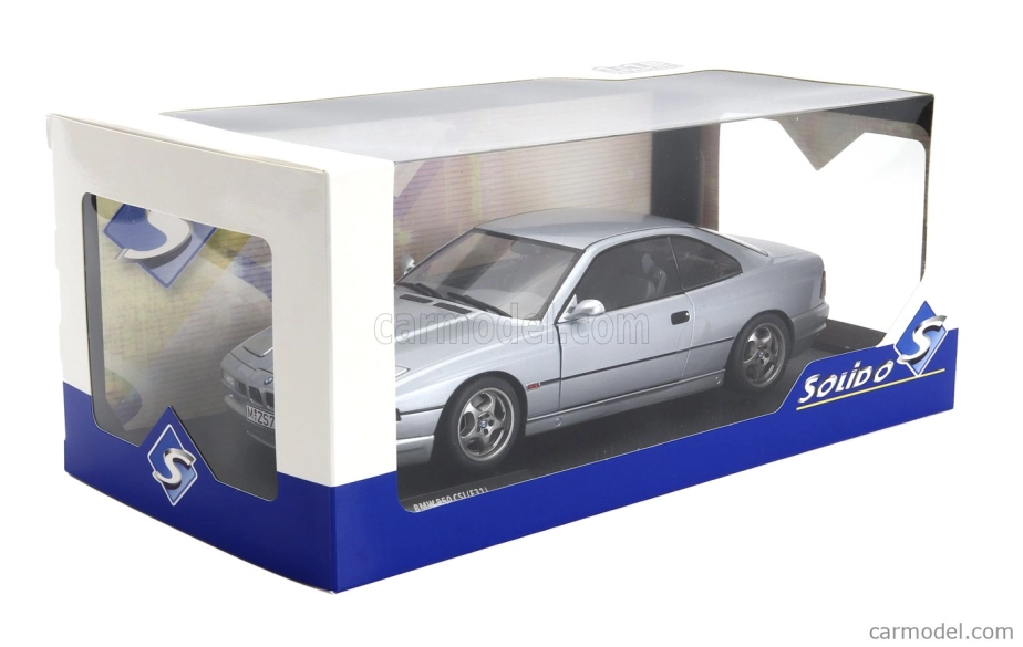 Solido BMW radu 8 850 Csi (e31) Coupe 1992 1:18 Strieborná