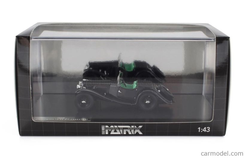 Matrix scale models Aston martin 15/98 2-4 Seater Roadster Open 1938 1:43 Black