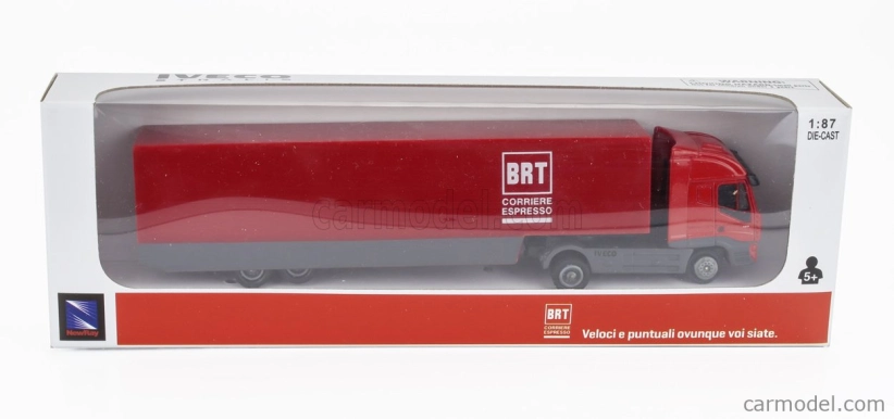 Newray Iveco fiat Stralis 540 Truck Cassonato Brt Bartolini Corriere Espresso 2009 1:87 Red