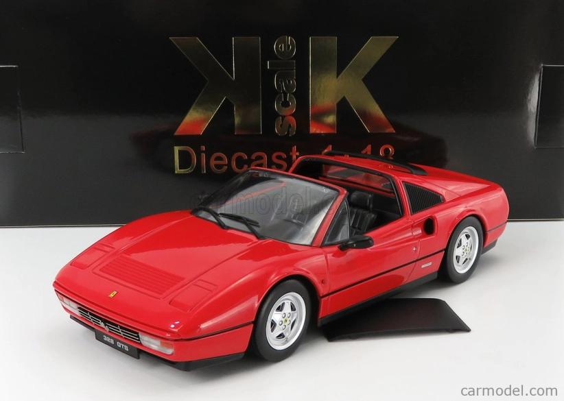 Kk-scale Ferrari 328 Gts Spider With Removable Hard-top 1985 1:18 Red