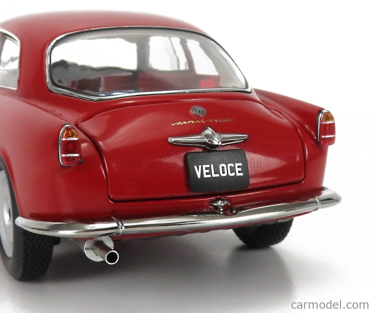 Kyosho Alfa romeo Giulietta Sprint - Veloce - 1956 - Cerchi In Lega E Finestrini Plexi okná 1:18 Alfa Red