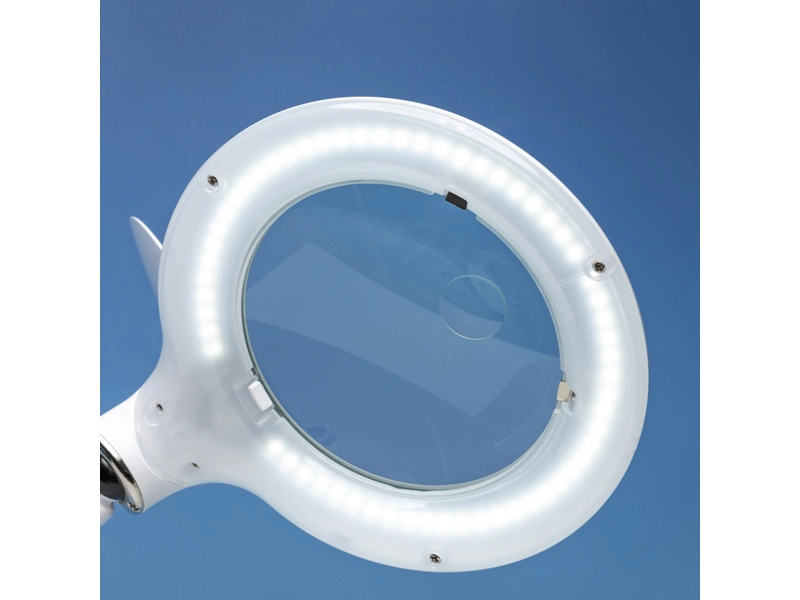 Stolná LED lampa Lightcraft s organizérom a lupou 125 mm