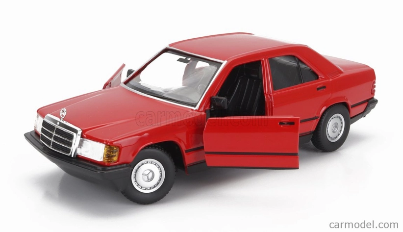Bburago Mercedes benz 190e 1984 1:24 Red
