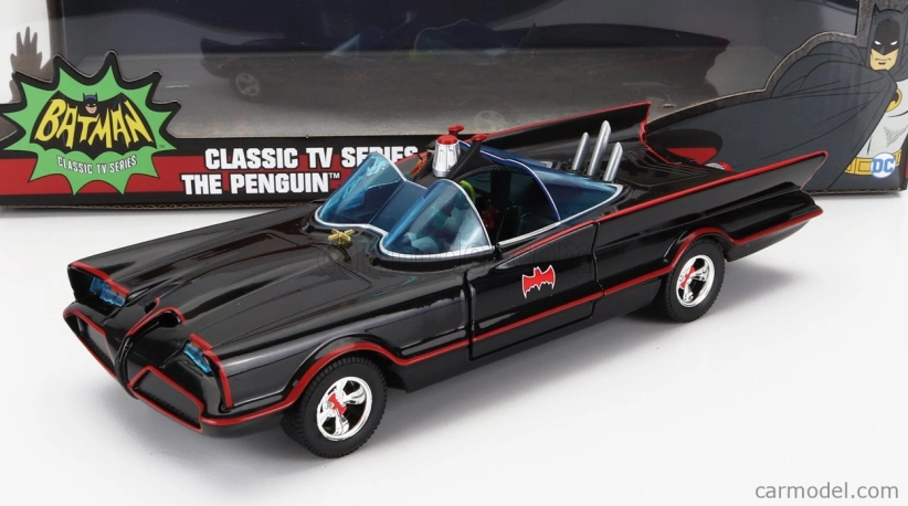 Jada Batman Batmobile 1966 - Classic TV Series + 3 figurky 1:24