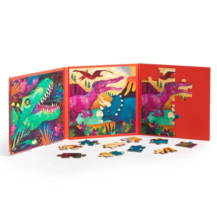 Mudpuppy Magnetické puzzle Řev dinosaurů 2x20 dílků