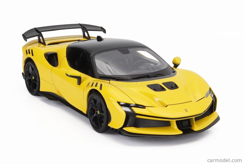 Bburago Ferrari Sf90xx Stradale 2024 1:18 Giallo Modena - Žlutá Černá