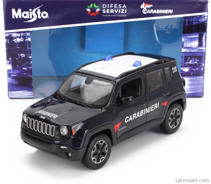 Maisto Jeep Renegade Carabinieri 2017 1:24 Blue
