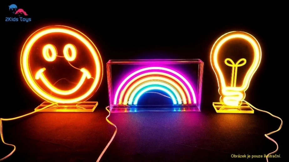 2Kids Toys LED NEON LIGHT lampička Srdce červené