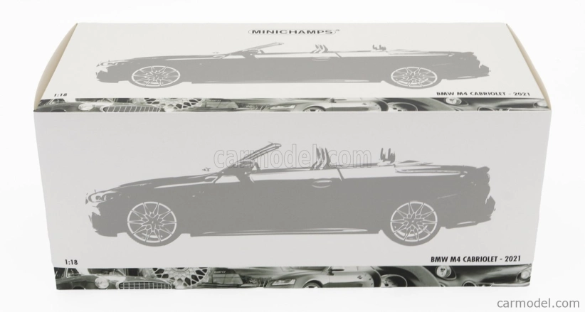 Minichamps BMW radu 4 M4 (g83) Cabriolet 2020 1:18 červená