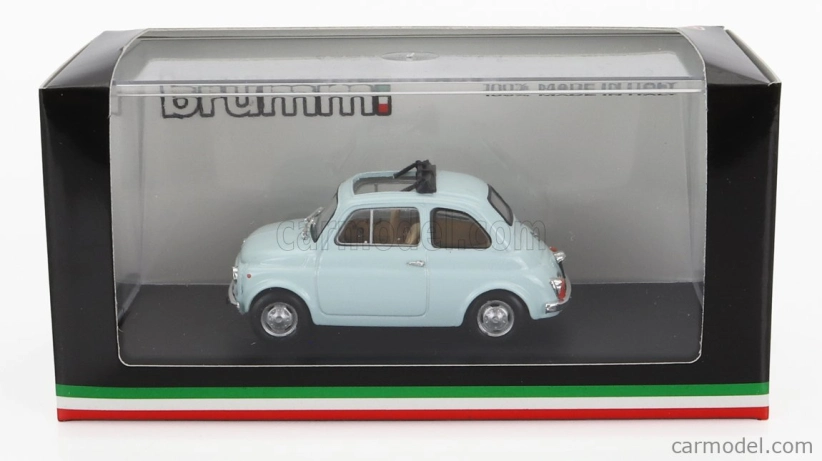 Brumm Fiat 500r Tetto Aperto 1972 1:43 Azzurro Chiaro