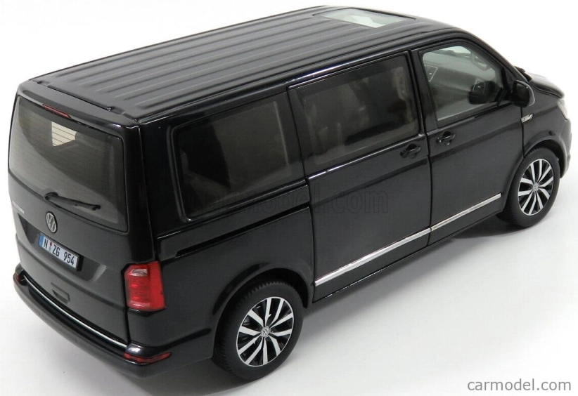 Nzg Volkswagen T6 Multivan Highline Minibus 2017 1:18 Black