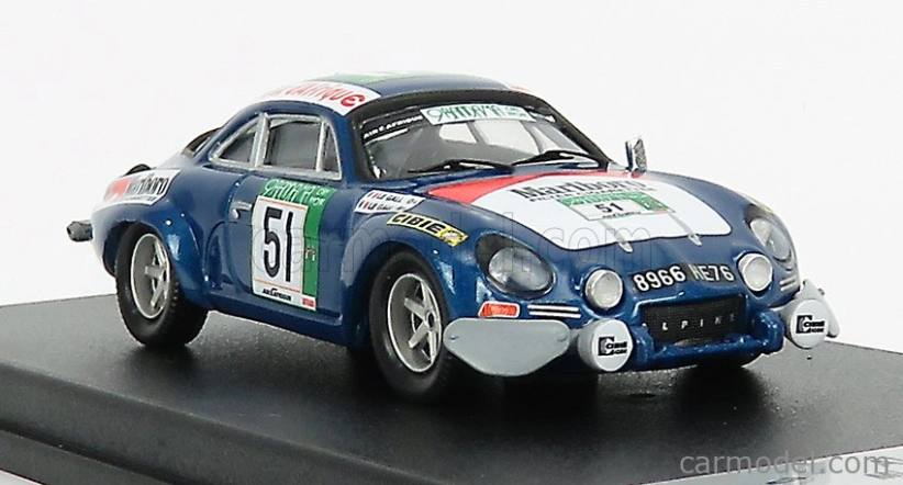 Trofeu Renault Alpine A110 Rally Bandama 1977 M.le Gall - Y. Le Gall 1:43 Blue Met