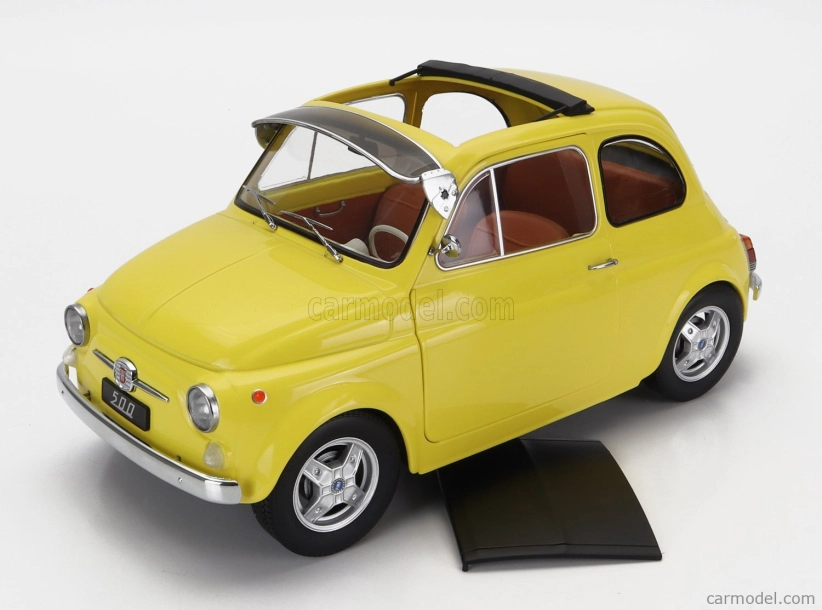 Fiat 500 F Custom 1968 v mierke 1:12 žltá