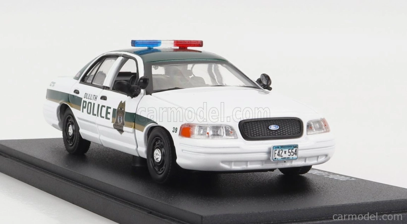 Greenlight Ford usa Crown Victoria Police Interceptor Atlanta Police 2009 - Baby Drive 1:43 Bílá