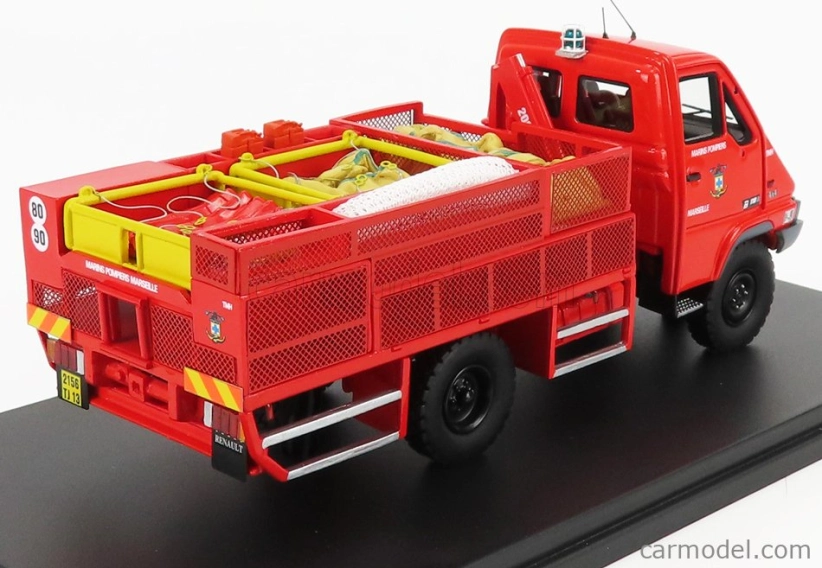 Alerte Renault B110 4x4 Truck Tmh Bmpm Sapeurs Pompiers Marines Marselle 1998 1:43 Red