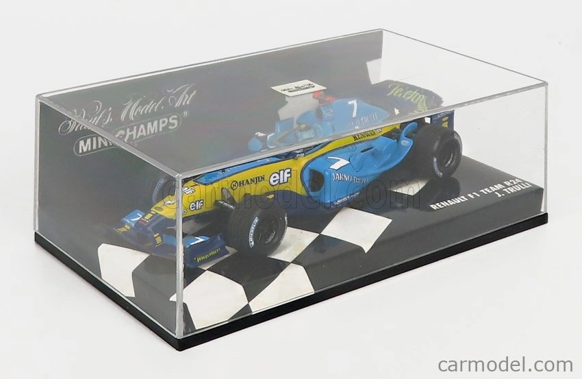 Minichamps Renault F1 R24 Team Mild Seven N 7 Sezóna 2004 Jarno Trulli 1:43 Svetlo modrá žltá