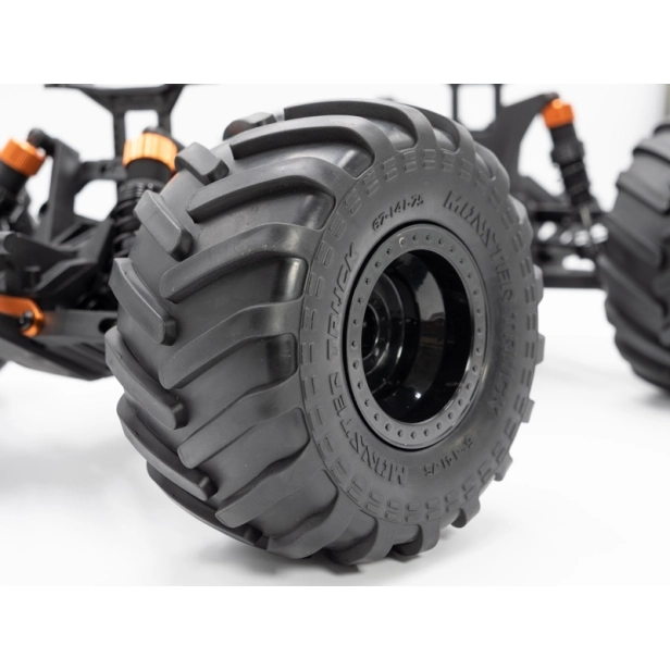 ROGUE TERRA RTR Brushed/jednosmerný motor monster truck 4WD, žltá verzia