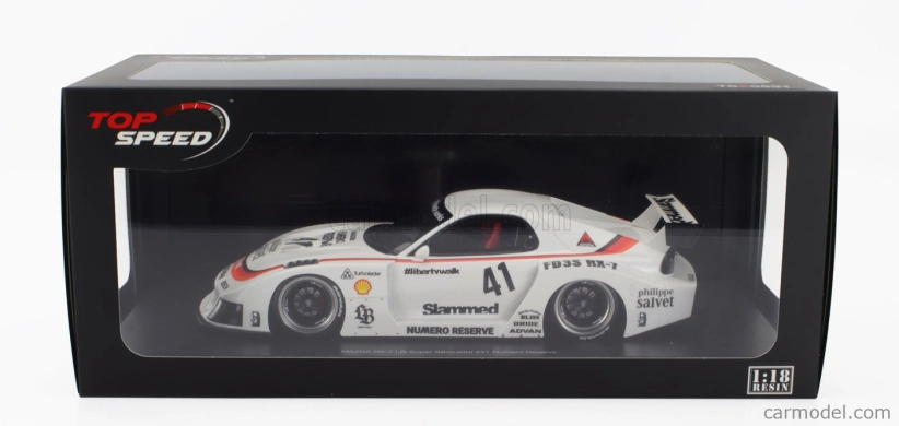 Truescale Mazda Rx-7 (fd3s) Lb Works Super Silhouette N 41 Racing 2006 1:18 Bílá
