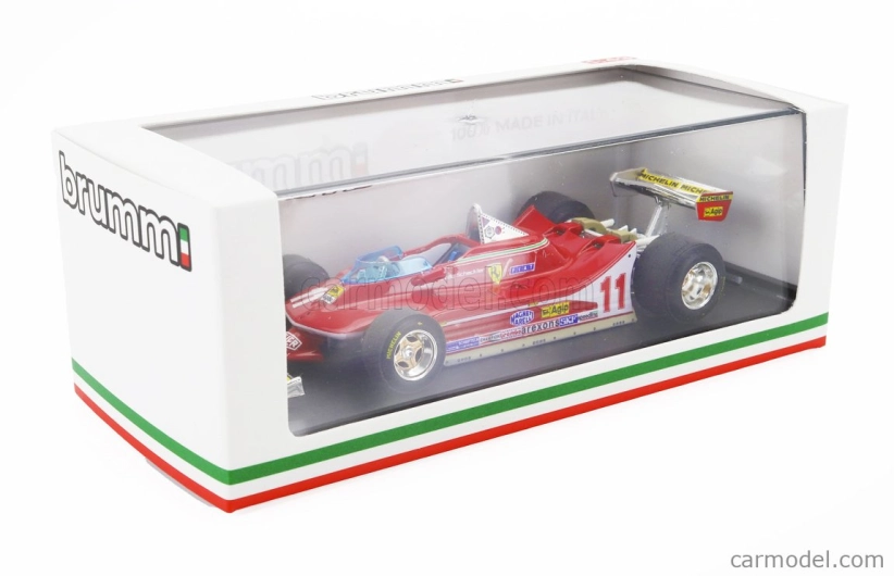 Brumm Ferrari F1 312t4 N 11 World Champion Winner Monza Italy Gp 1979 Jody Scheckter 1:43 Red