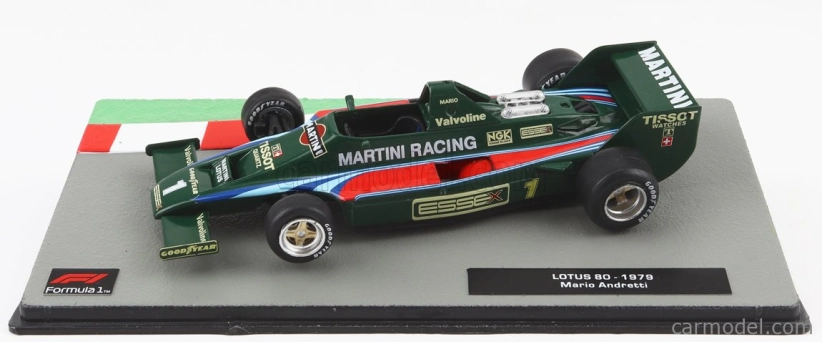 Edicola Lotus F1 80 Team Martini Racing N 1 Sezóna 1979 Mario Andretti 1:43 Zelená