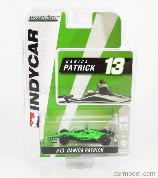 Greenlight Chevrolet Team Ed Carpenter Racing Go Daddy N 13 Indianapolis Indy 500 Indycar Series 2018 Danica Patrick 1:64 Zelená Černá