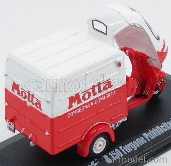 Italeri Piaggio Ape B150 Van Furgone Pubblicitario Consegna A Domicilio Motta 1954 1:32 bielo-červená