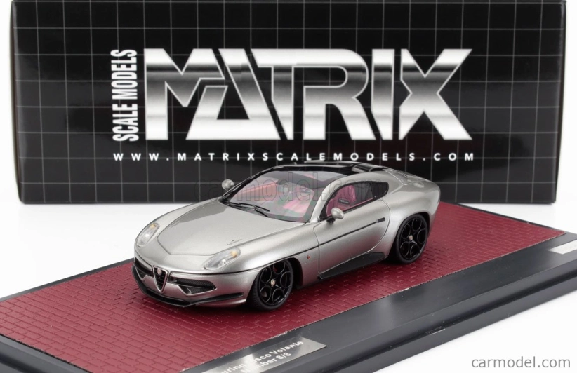 Modely v mierke Matrix Alfa romeo Disco Volante Touring 2013 (podvozok Alfa Romeo 8c) 1:43 Strieborná