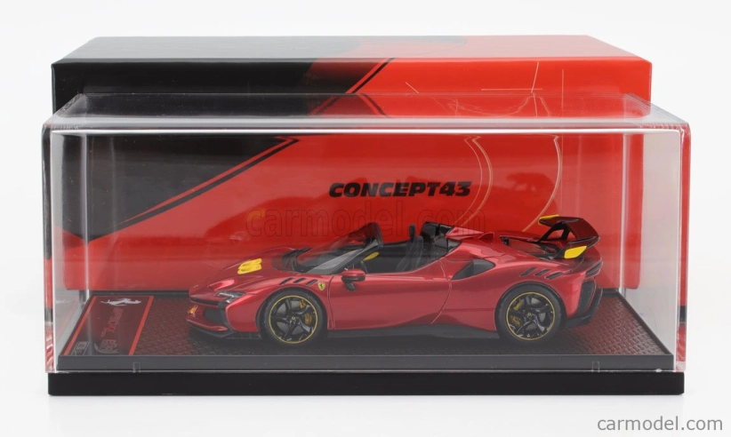 Bbr-models Ferrari Sf90 Xx Stradale Spider 2024 1:43 Rosso Portofino - červená met. žltá čierna