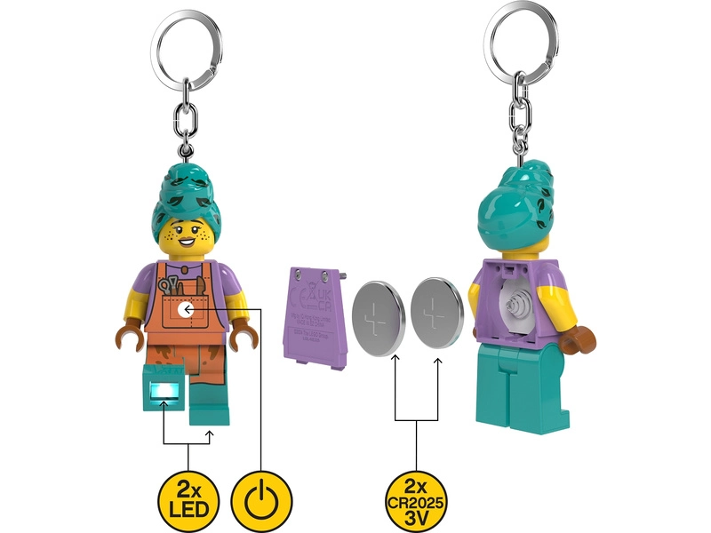 LEGO svietiaca kľúčenka – Hrnčiarka