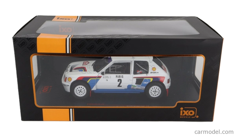 Ixo-models Peugeot 205 T16 N 2 Rally Montecarlo 1985 1:24, bílá