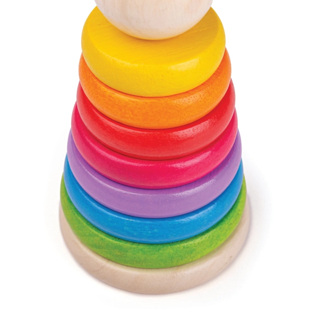 Bigjigs Detská dúhová bábika
