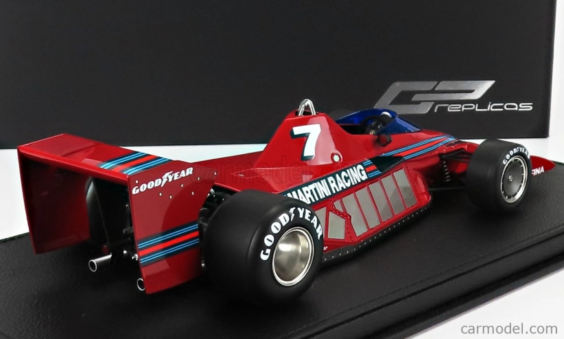 Gp-replicas Brabham F1  Bt46 Alfa Romeo Prototype Martini Racing N 7  Test Version 1977 John Watson - Con Vetrina - With Showcase 1:18 Red