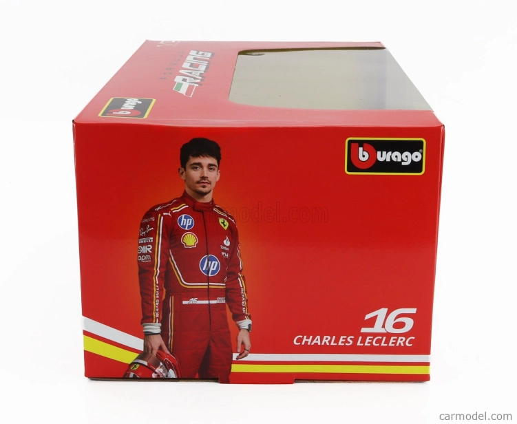 Bburago Ferrari F1 Sf-24 Team Scuderia Ferrari N 16 Season 2024 Charles Leclerc 1:18 Červená Černá