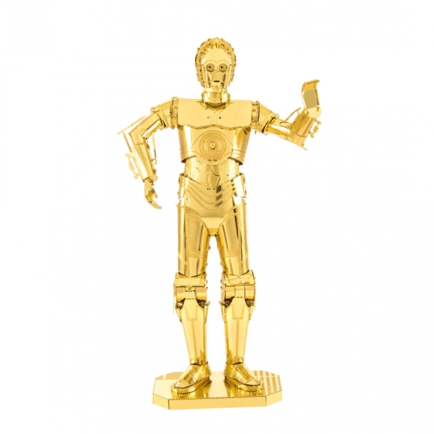 Star Wars C-3PO oceľová stavebnica, zlatá