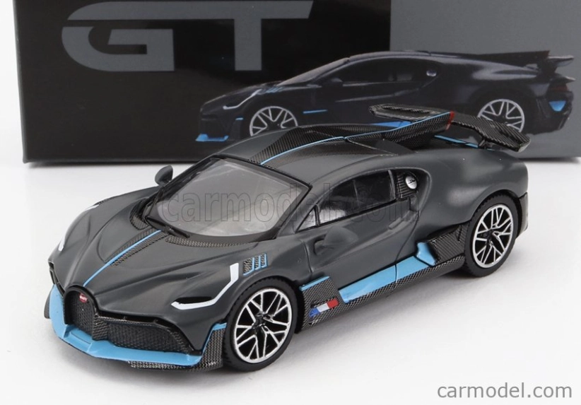 Truescale Bugatti Divo The Quail Konfigurácia 2018 1:64 Tmavo šedá modrá