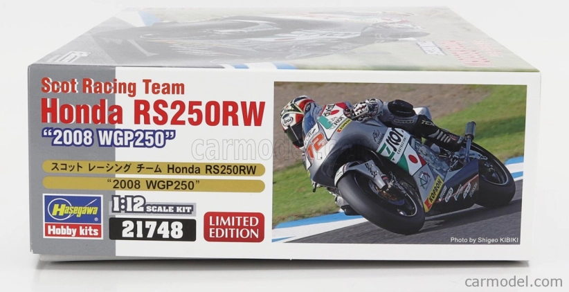 Hasegawa Honda Rs250rw Team Scot Racing N 72 Wgp 250 2008 1:12 /
