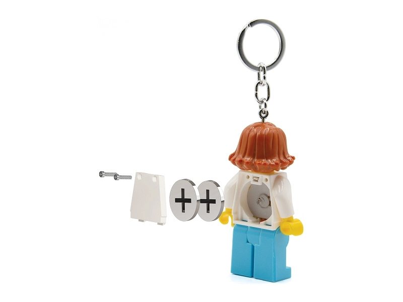 LEGO svietiaca kľúčenka – Ikonická doktorka