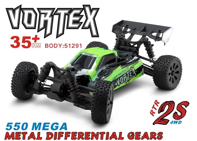 HSP Vortex 1/10 RTR Buggy, zelená