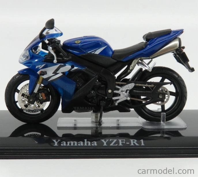 Edicola Yamaha Yzf-r1 - poškodenie Zobrazovací box 1:24 Blue Met