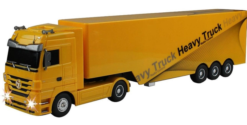 RC kamión Mercedes-Benz Actros, žltá