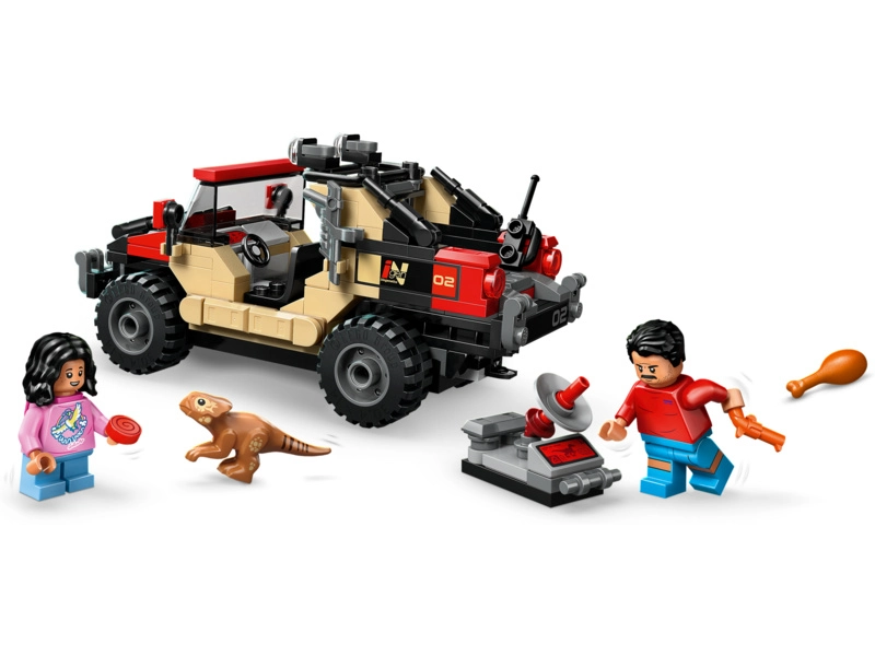 LEGO Jurský svet - Útek pred raptorom v terénnom aute