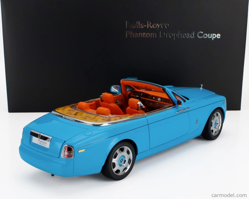 Kyosho Rolls royce Phantom Drophead Cabriolet 2-dverový 2013 1:18 Light Blue