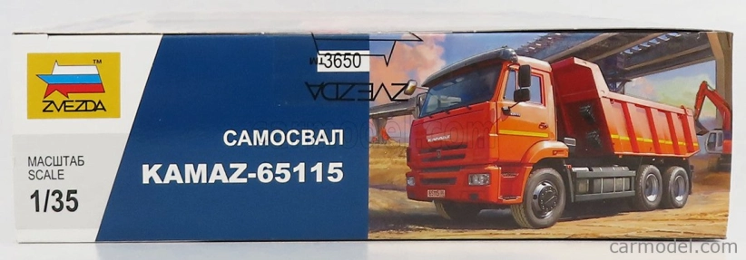 Zvezda Kamaz 65115 Truck Cassone Ribaltabile 2006 - Movimento Terra 1:35 /