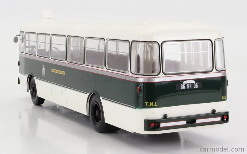 Edicola Berliet Plr10 Bus Madeleine-massena-trinite 1955 1:43 Bielozelená