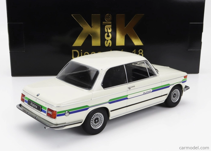 BMW 2002 Alpina 1974 v mierke 1:18 biela
