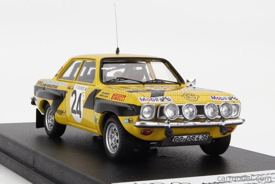Trofeu Opel Ascona (night Version) N 24 Rally Montecarlo 1975 A.kullang - C.g.andersson 1:43 Žlutá Černá