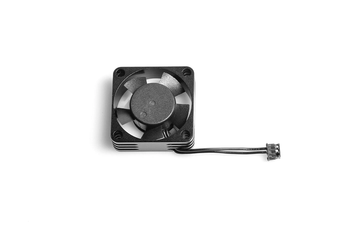 NOSRAM Hliníkový HighRev. ventilátor pre regulátory 30x30x10mm - 1S/2S - ESC konektor