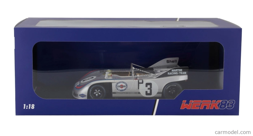 Werk83 Porsche 908/03 N 3 Winner 1000km Nurburgring 1971 Leford Larrousse 1:18 Silver